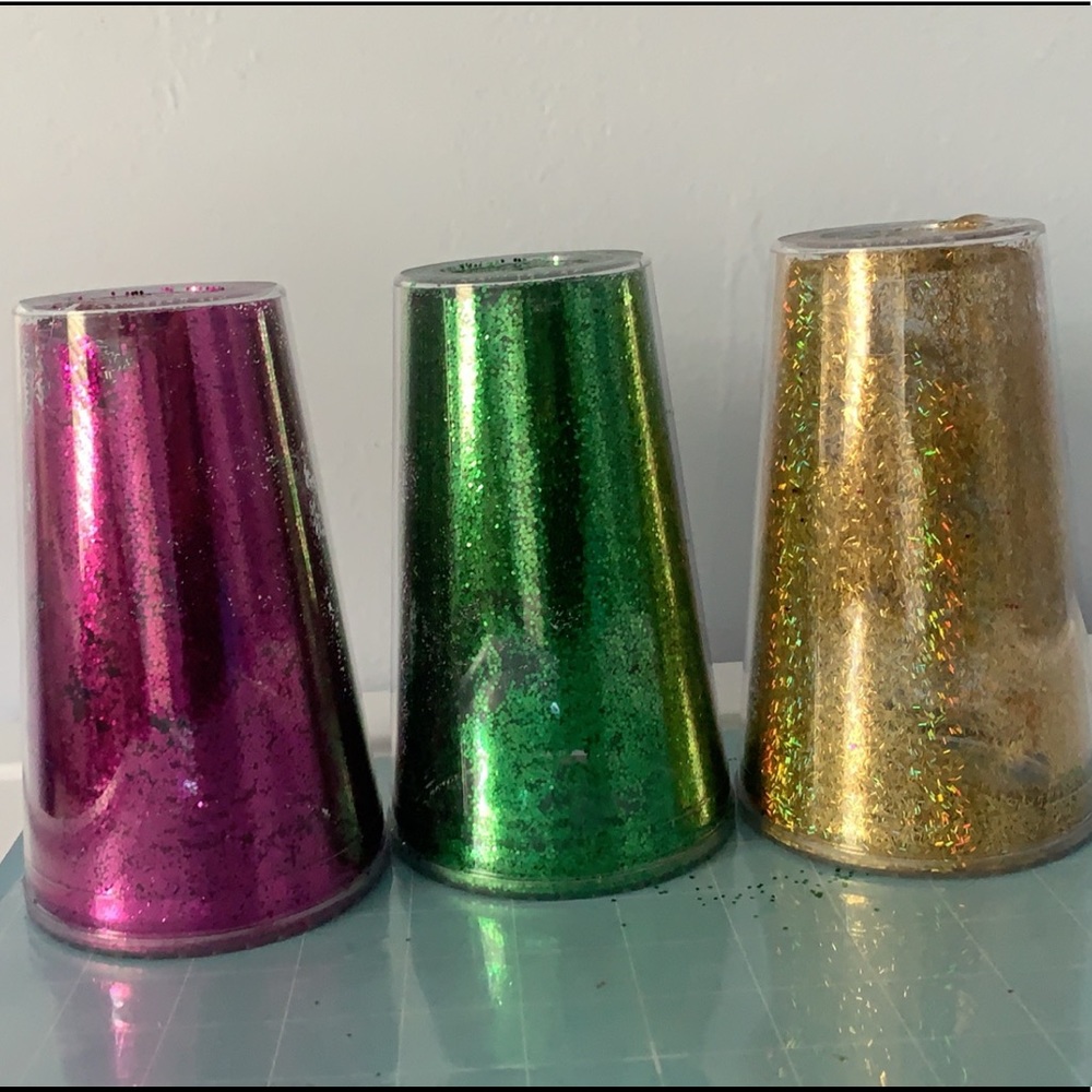 3 glitter 16oz cup